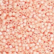 Miyuki delica kralen 11/0 - Matted opaque light salmon ab DB-1523